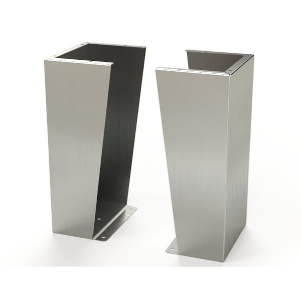 Floor Stand Kit, 24 in. H x 12 in. W x 9.12 in. L, 304 Stainless Steel, 1 PR